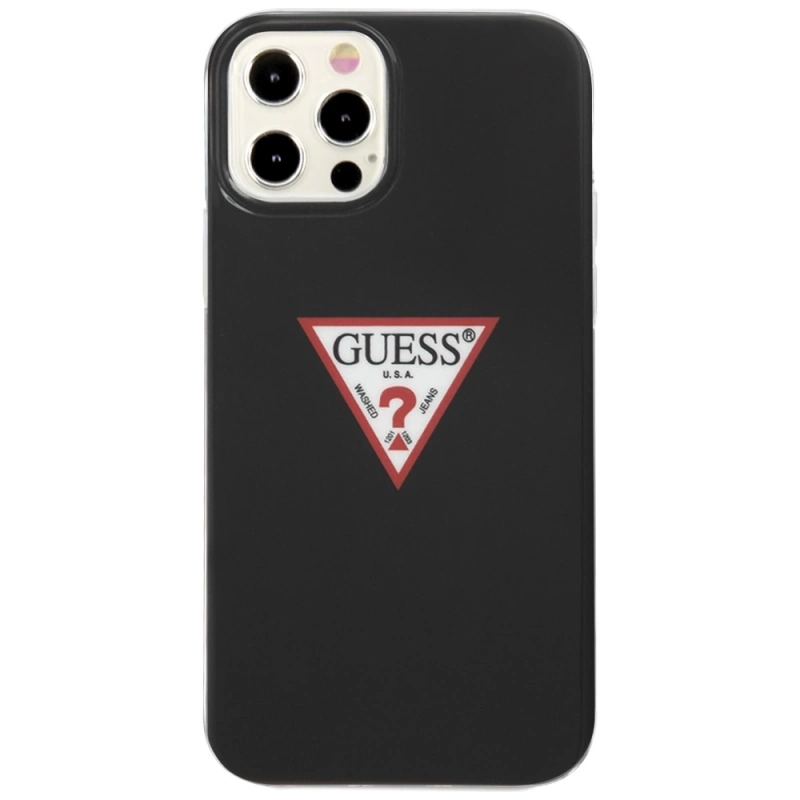 Guess GUHCP12MPCUCTLBK iPhone 12 Pro / iPhone 12 czarny/black hardcase Triangle Collection