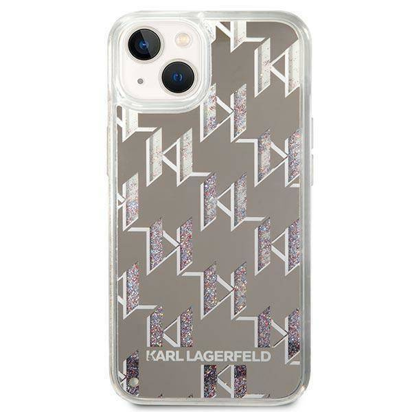 Karl Lagerfeld KLHCP14SLMNMS iPhone 14 6.1&quot; Hardcase Silber / Silber Liquid Glitter Monogram