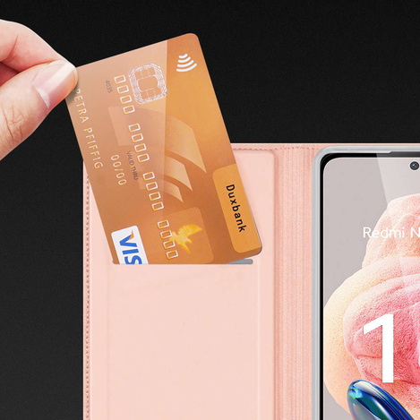 Dux Ducis Skin Pro Case for Xiaomi Redmi Note 12 Flip Card Wallet Stand Blue
