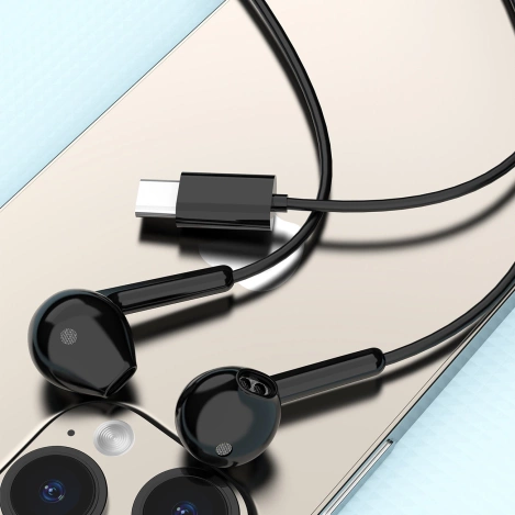 Dudao X3C In-Ear-Kopfhörer mit USB-C und Kabel, 1,2 m – Schwarz
