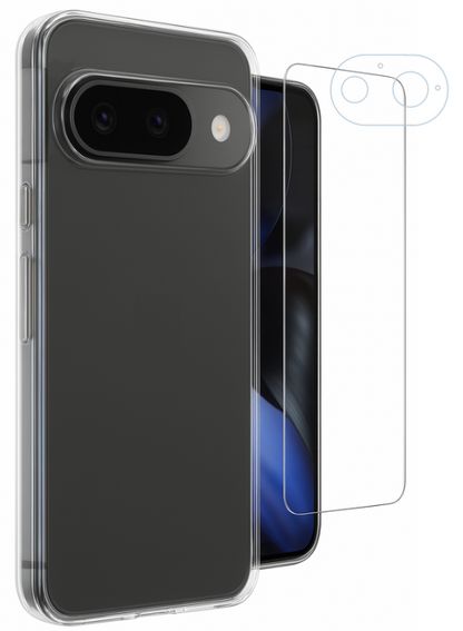 Etui do Google Pixel 9 + Szkło na ekran + Szkło na aparat