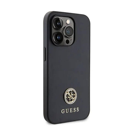Oryginalne Etui IPHONE 13 PRO Guess 4G Strass Metal Logo (GUHCP13LPS4DGPK) czarne