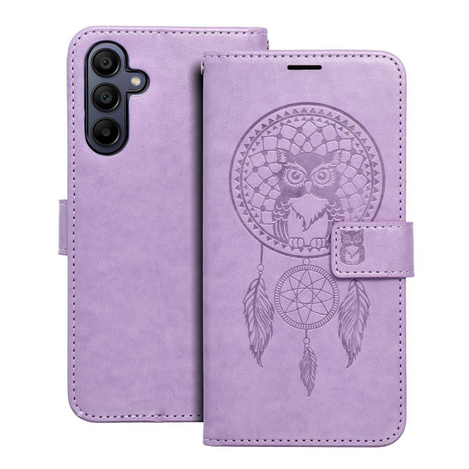 Kabura MEZZO Book do SAMSUNG A15 5G łapacz snów fioletowy