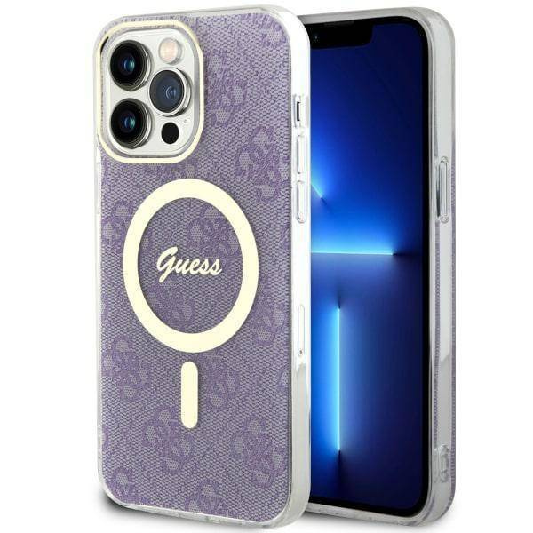 Guess GUHMP14XH4STU iPhone 14 Pro Max 6.7&quot; purple/purple hardcase 4G MagSafe