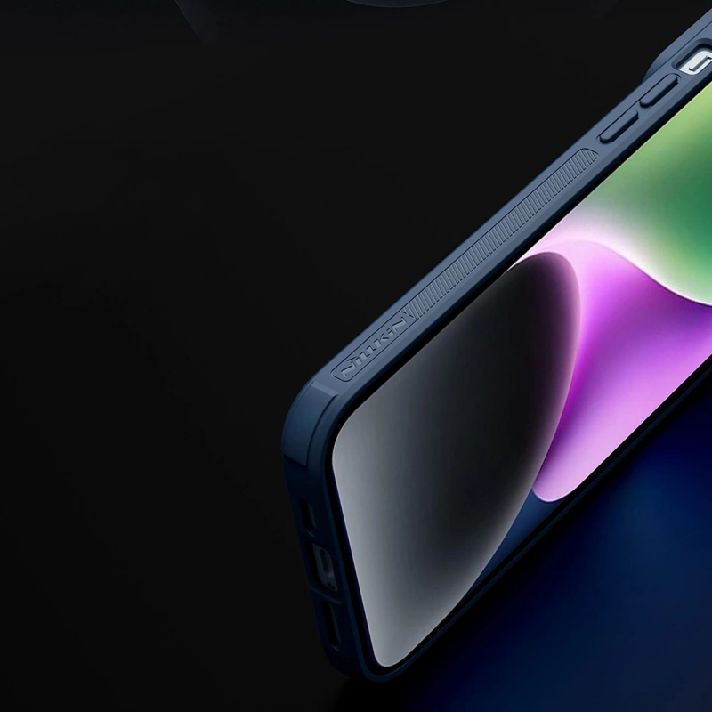 Nillkin Textured S Case iPhone 14 Plus Panzerhülle mit Kameraabdeckung grün