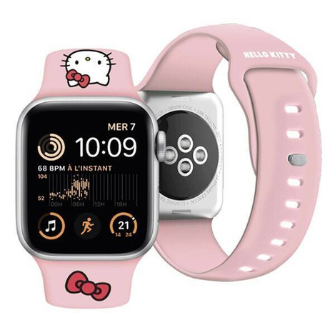 Hello Kitty Silicone Kitty Head strap for Apple Watch 38/40/41mm - pink