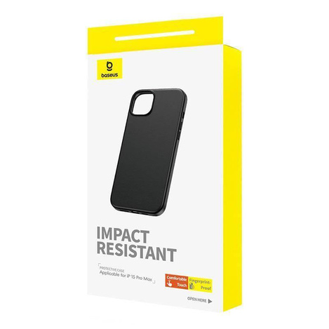 Etui APPLE IPHONE 15 PRO MAX Baseus Fauxther Series czarne