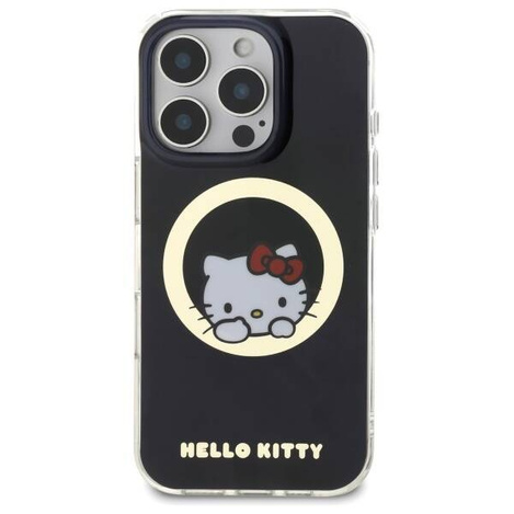 Original Case IPHONE 16 PRO MAX Hello Kitty Hardcase IML Sweet Kitty MagSafe (HKHMP16XHSWKK) black