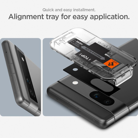 Spigen OPTIK.TR „EZ FIT“ KAMERASCHUTZ 2ER-PACK GOOGLE PIXEL 7A SCHWARZ