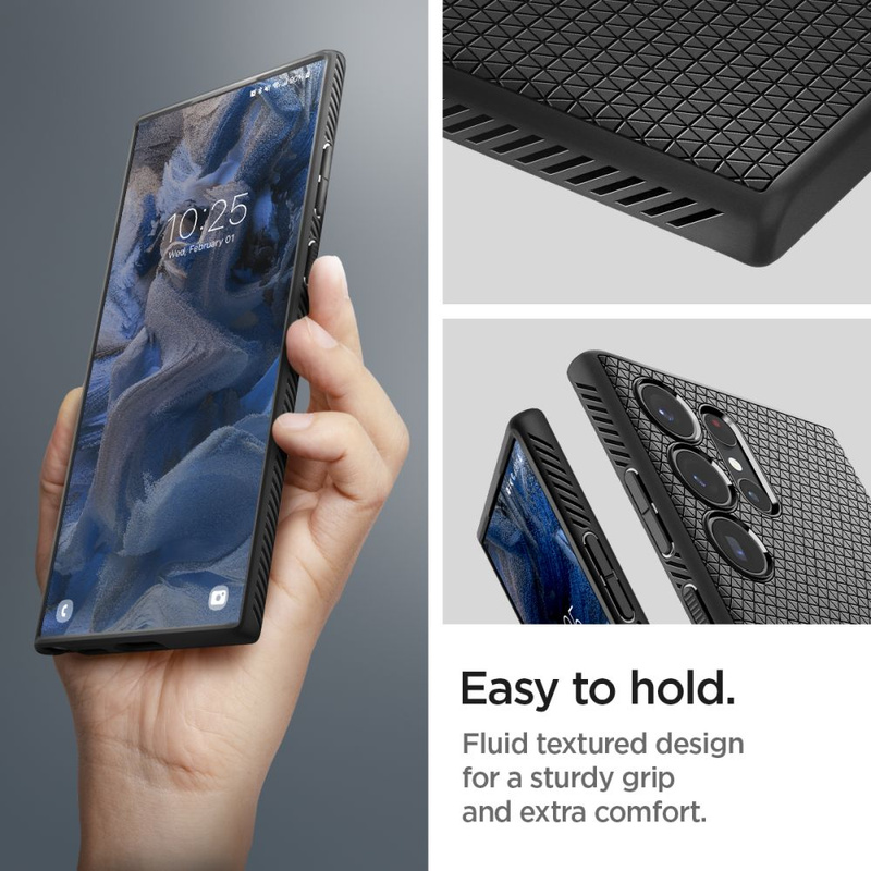 Spigen LIQUID AIR GALAXY S23 ULTRA MATTE BLACK
