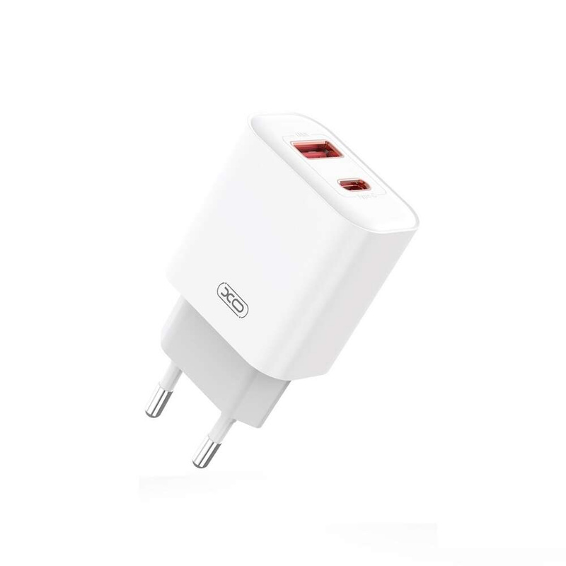 XO ŁAD SIEC CE12 PD QC 3.0 20W BIAŁA + KABEL USB-C/LIGHTNING
