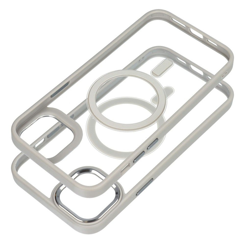 Futerał Color Edge Mag Cover kompatybilny z MagSafe do IPHONE 15 PLUS tytanowy szary