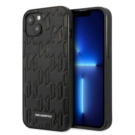 Karl Lagerfeld KLHCP13SMNMP1K iPhone 13 mini 5,4&quot; Hardcase schwarz / schwarzes Monogram Plaque