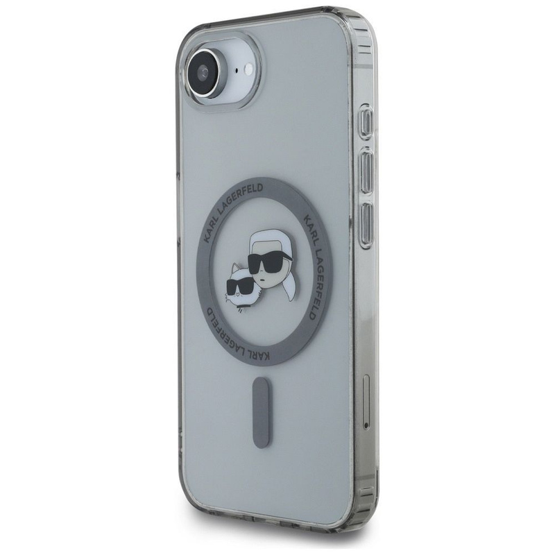 KARL LAGERFELD futerał do IPHONE 16e (SE 4 2025) kompatybilny z MagSafe KLHMPSE4HLSKCK (IML Metal KC Heads) czarny