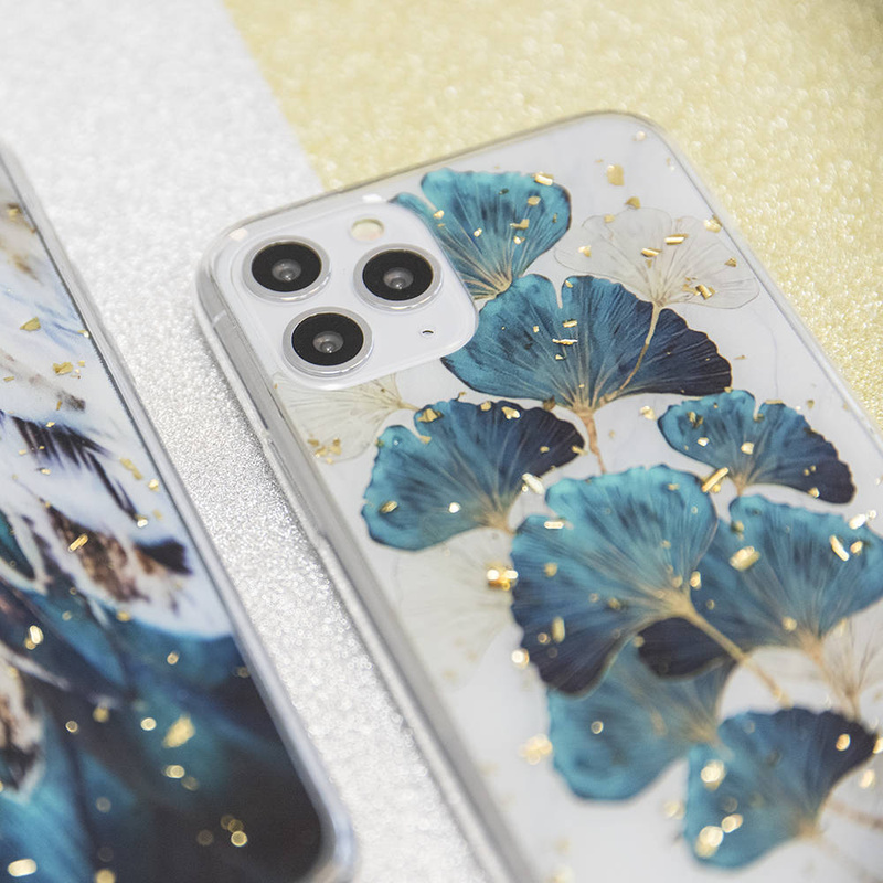 Nakładka Gold Glam do Samsung Galaxy A14 4G listki