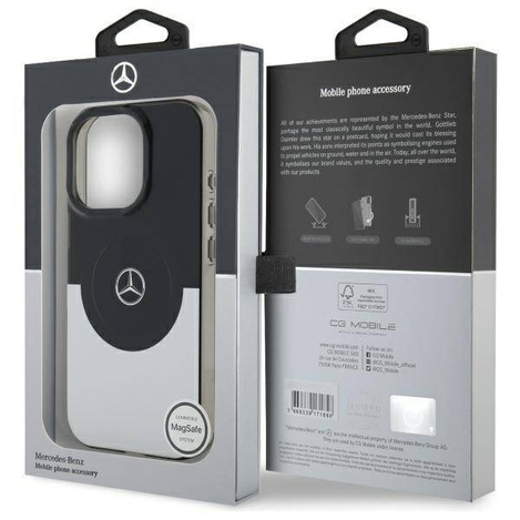 Oryginalne Etui IPHONE 16 PRO Mercedes Hardcase Double Layer BiColor MagSafe (MEHMP16L23HBIGK) czarne