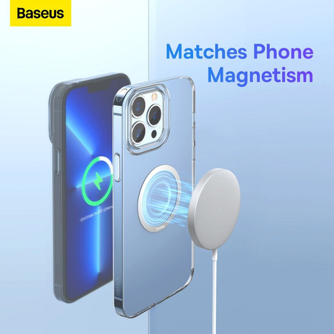 Baseus Halo Series magnetyczny pierścień (2 szt./opakowanie) srebrny (PCCH000012)
