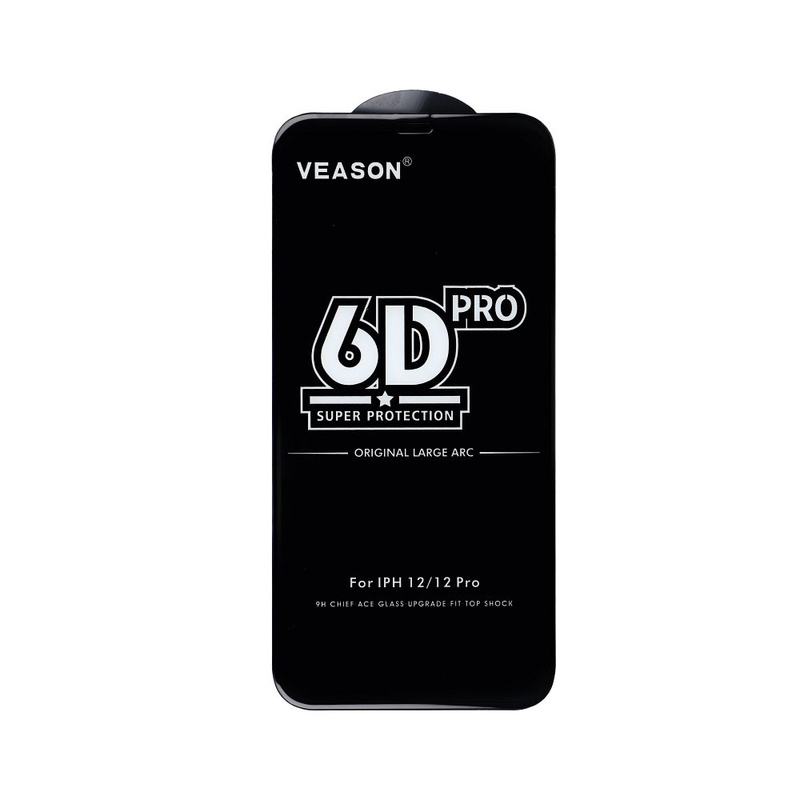Szkło Hartowane 6D Pro Veason Glass - do Iphone 15 Pro Max czarny