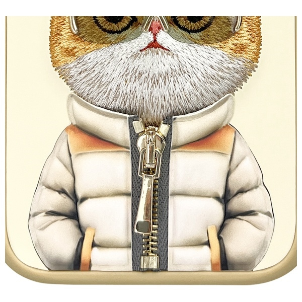 Nimmy etui iPhone 15 Pro Max 6.7" khaki   Cool&Cute 2.0 Cat