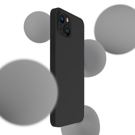 iPhone 14 Hülle aus der 3mk Silicone Case Serie - schwarz