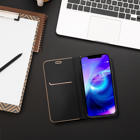 Kabura LUNA Book Gold do IPHONE 16 Plus czarny