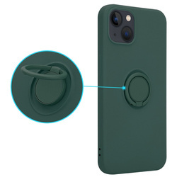 Etui Silicon Ring do Iphone 13 PRO MAX zielony