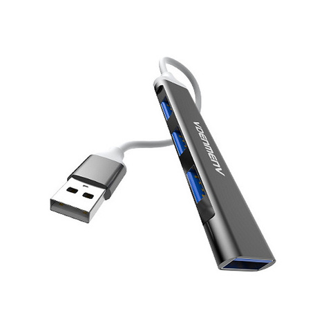 HUB USB  4XUSB DENMEN CZARNY ALUMINIUM DU17