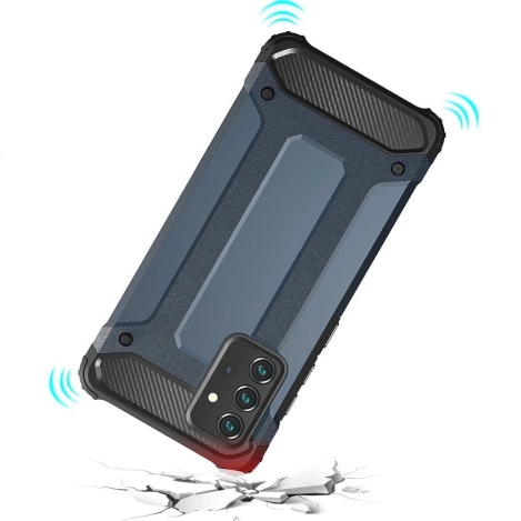 Pancerne hybrydowe etui Hybrid Armor pokrowiec na Samsung Galaxy A56 - srebrne