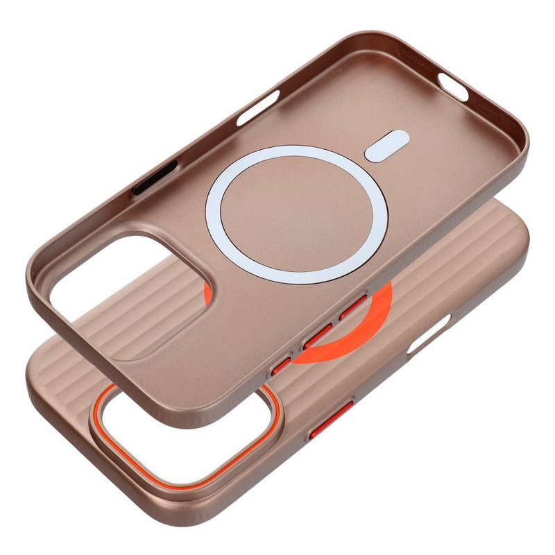 Futerał SIMPLY kompatybilny z MagSafe do IPHONE 15 Pro tytan pustynny