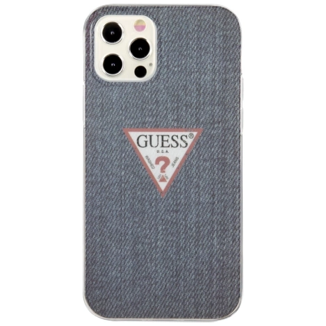 Guess GUHCP12LPCUJULDB iPhone 12 6,7" Pro Max granatowy/dark blue hardcase Jeans Collection