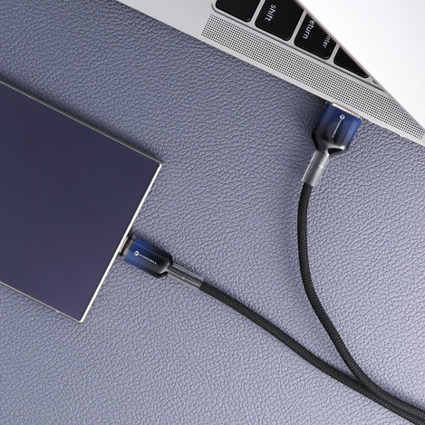 Kabel USB A do USB C Forcell F-Energy QC4.0 3A 66W Gradient 1 m C352 czarny