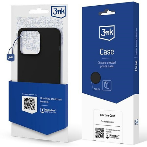 Hülle für iPhone 14 Pro Max Serie 3mk Silikonhülle - schwarz