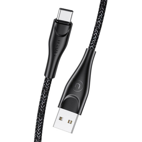 USAMS Kabel pleciony U41 lightning 1m 2A czarny/black SJ391USB01 (US-SJ391) Fast Charge