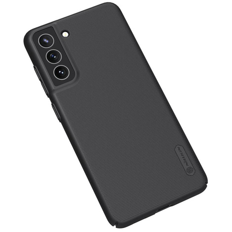 Nillkin Super Frosted Shield wzmocnione etui pokrowiec + podstawka Samsung Galaxy S21 FE czarny