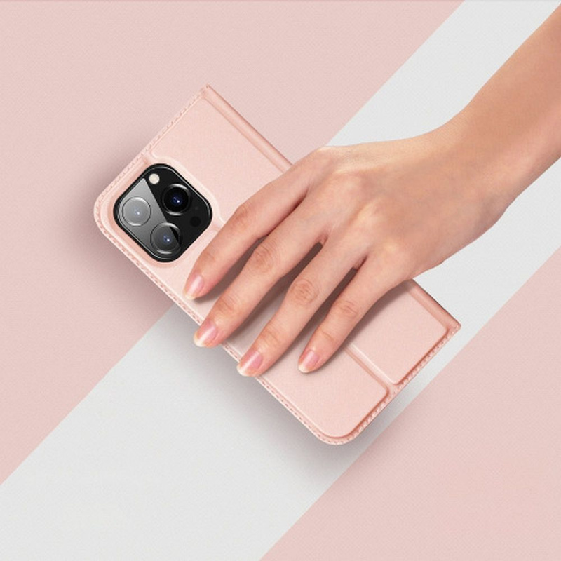 Dux Ducis Skin Pro Wallet Case für iPhone 15 Pro – Pink