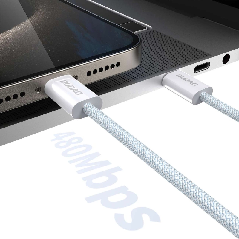 Dudao L6C PD 60W USB-C – USB-C-Kabel 1 m – Weiß