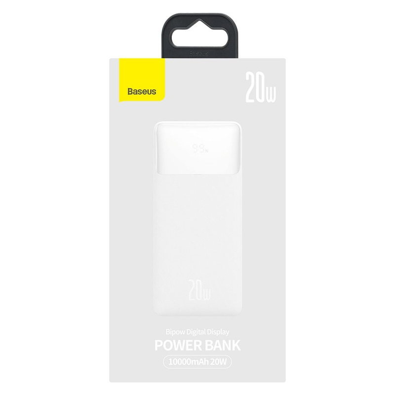 Powerbank Baseus Bipow 10000mAh, 20W (white)