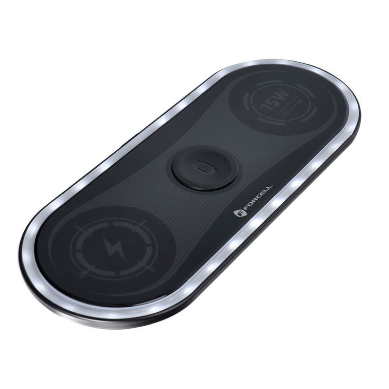 FORCELL Szybka Ładowarka Indukcyjna F-ENERGY Ellipse 3w1 Quick Charge 15W