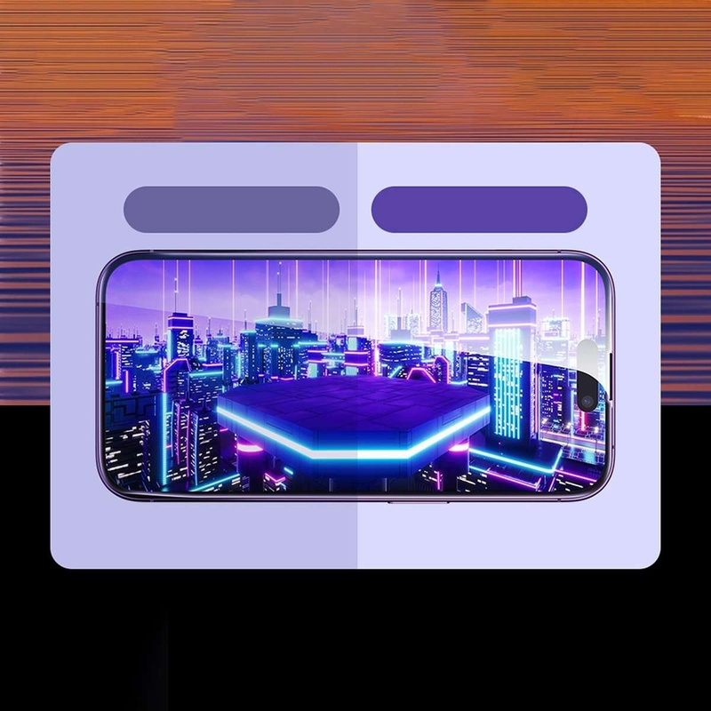 Baseus Full Screen Tempered Glass for iPhone 14 Pro with Speaker Cover 0.3mm + Mounting Frame