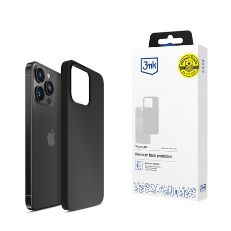 3MK Silicone Case iPhone 16 Pro Max 6.9" czarny/black