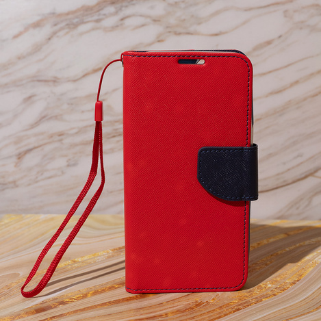 Etui Smart Fancy do iPhone 16 Pro 6,3&quot; czerwono-granatowe