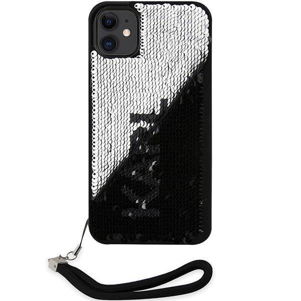 Karl Lagerfeld KLHCN61PSQRKS iPhone 11 / Xr  6,1" srebrny/silver hardcase Sequins Cord