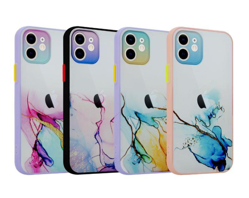 MX AQUARELLE IPHONE X/XS NIEBIESKO-BIAŁY / NAVY-WHITE