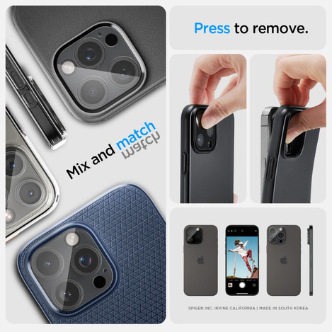 Spigen Optik.tR Camera Protector for iPhone 14 Pro / Pro Max / 15 Pro / Pro Max - transparent 2 pcs.