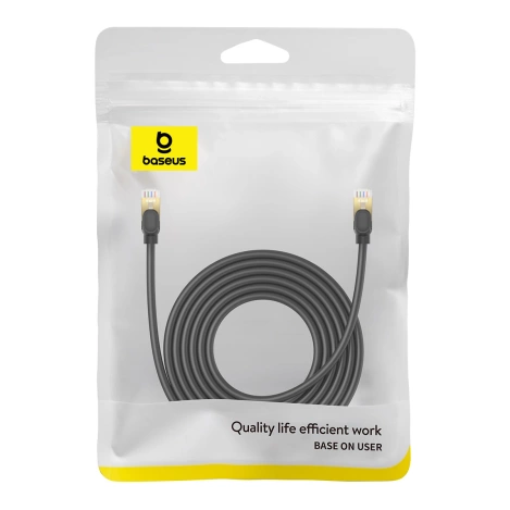 Baseus High Speed ​​​​Cat 8 40 Gb/s Ethernet-Kabel 5 m – Schwarz