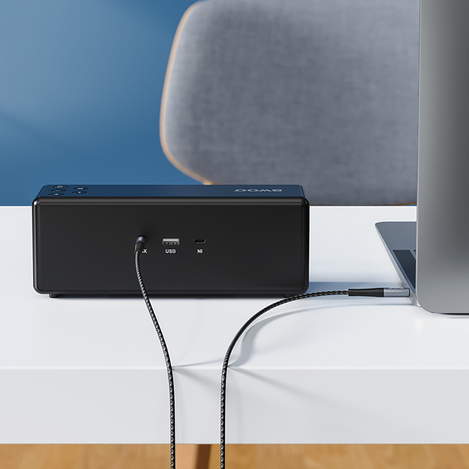 BWOO kabel BO-AUX064 Nylon braided+Aluminum-alloy shell aux 3.5mm do 3.5mm