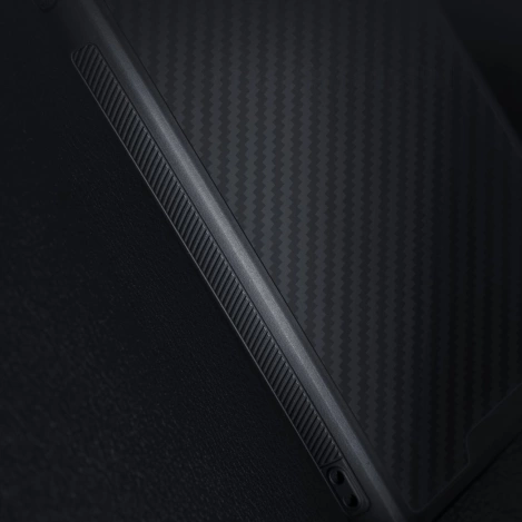Nillkin Synthetic Fiber S Case iPhone 14 Pro Hülle mit Kameraabdeckung, schwarz