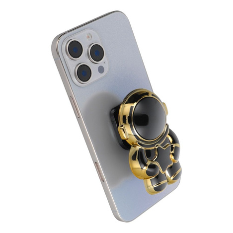 Stojak na telefon ASTRONAUTA - naklejany - czarny