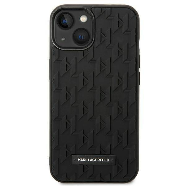 Karl Lagerfeld Monogram 3D Pattern - Etui iPhone 14 Plus (czarny)