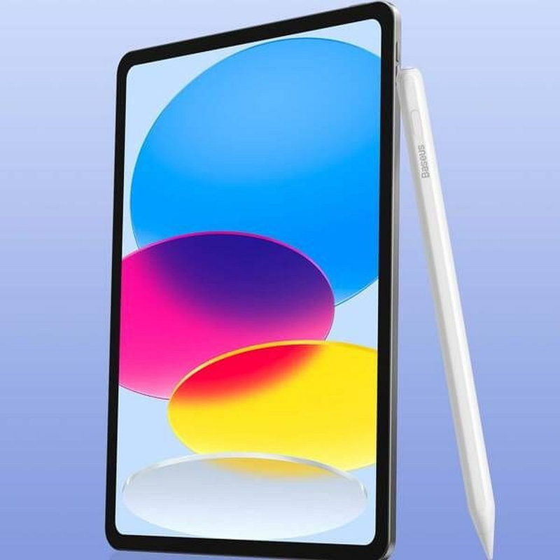Rysik z aktywną końcówką Baseus Smooth Writing 2 Overseas Edition do iPad z kablem USB-C i wymienną końcówką - biały
